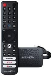 waipu.tv 4K Stick | Inkl. Fernbedienung mit Schnellwahltasten (mit TV-Steuerungstasten) | Fernsehen über WLAN | HDMI | 4K | HDR