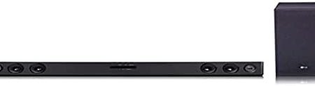 LG SQC2 2.1 Soundbar (300W) mit kabellosem Subwoofer für TVs ab 43 Zoll (Adaptive Sound Control, Bluetooth), Schwarz [Modelljahr 2023]