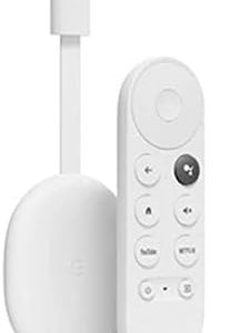 Chromecast mit Google TV (HD) Weiß EIS - Streaming auf Fernseher mit Fernbedienung und Sprachsuche - Filme, Netflix, DAZN u.v.m