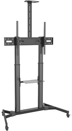 RICOO TV Ständer Rollbar Höhenverstellbar Universal für 55-110 Zoll, Fernsehständer mit Rollen FS3610, Stand Fernseh Standfuß Fernseher Standfuss bis 100 Kg max VESA 1000x600 mm, TV Standfüße