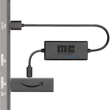 Mission USB Stromkabel - Ladekabel - Power Kabel für Amazon Fire TV (Keine separate Steckdose mehr notwendig)