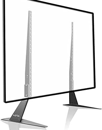 Suptek TV Ständer, TV Standfuss für LCD LED 22-65 Zoll Flach & Curved Fernseher bis zu 50KG, Fernsehständer Höhenverstellbar, Max.VESA 800x400mm Universal Fernseher Standfuss TV Fuss