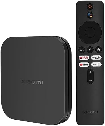 Mi TV Box S 2nd Gen, Ultra 4K HD Streaming Media Player 2GB RAM+8GB ROM Mi Smart TV Box, Unterstützt Google TV, Dolby Vision, HDR10+, Dolby Atmos, DTS-HD Sound, Drahtlose Projektion, Dualband-WLAN
