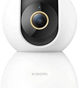 Xiaomi Mi Smart Camera 2K C300 WLAN Linse 6P, F1.4 Überwachungskamera, Intelligente AI Personenerkennung, Nachtsicht, 128-bit AES Verschlüsselung, 2-Wege Audio, Steuerbar über die Mi Home App, Weiß