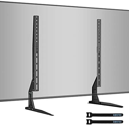 BONTEC Universal TV Standfüße für LCD LED 22-65 Zoll Fernseher Tisch Beine Füße Höhenverstellbar bis zu 50KG, Max.VESA 800x400mm