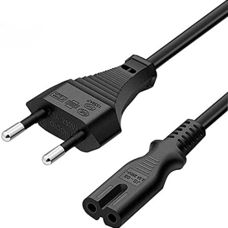 FSKE Netzkabel IEC 320 C7 3 Meter, 2-poliges Eurostecker nach Figure 8 Stromkabel Power Cable für Samsung LG TCL Sony TV, PS3, PS4, PC Monitore, Computer, Drucker