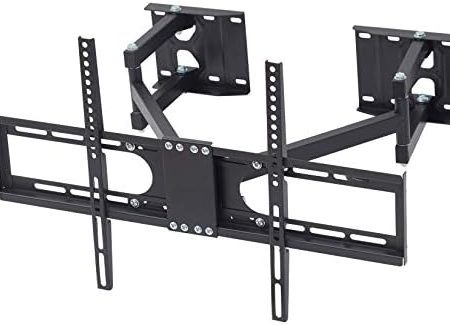 TV Wandhalterung Eckmontage, Schwenkbar Neigbar für LED LCD Plasma Fernseher von 32" - 65" Max 45Kg VESA 600x400