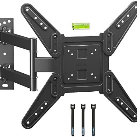 BONTEC TV Wandhalterung Schwenkbare Neigbare TV Halterung für 26-60 Zoll LCD LED OLED Plasma Flach & Curved Fernseher/Monitor bis zu 45KG, max VESA 400x400 mm