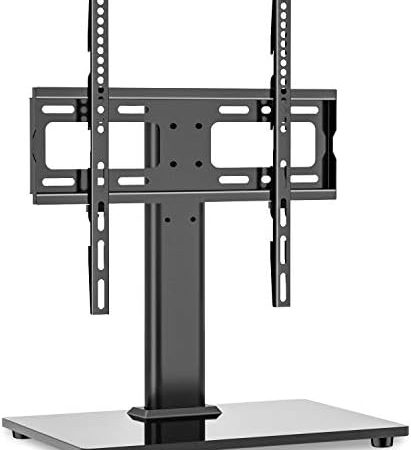 RFIVER TV Standfuss Universal TV Ständer Höhenverstellbar Schwenkbar für 26-55 Zoll Bildschirm Fernseher bis zu 40 kg Max. VESA 400x400 mm