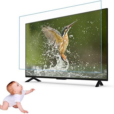 JQZWXX 43-65 Zoll Antireflex Matte OberfläChe TV Bildschirmschutzfolie, Blaulichtfilter Und Staubschutzfolie, SchüTzen Sie Ihre Augen FüR Samsung, Hisense, TCL, Sony, Sharp, Lg Usw / 55in1221x689mm