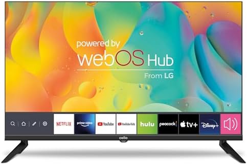 CELLO 32" Smart TV LG WebOS HD Ready Fernseher mit Triple Tuner S2 T2 FreeSat Bluetooth Disney+ Netflix Apple TV+ Prime Video