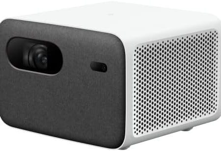 Xiaomi Mi Smart Compact Projector 2 Pro DE Version Beamer mit Google Android TV 9.0 & Google Assistent (Full HD, 60-120 Zoll, 1300 ANSI-Lumen, Autofokus, Keystone Korrektur, Stereo Lautsprecher)