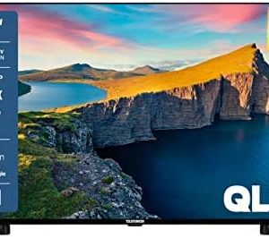 Telefunken QU43K800 43 Zoll QLED Fernseher/Smart TV (4K UHD, HDR Dolby Vision, Triple-Tuner, Bluetooth, WLAN, Netflix, uvm) - Inkl. 6 Monate HD+, schwarz