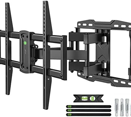 USX-MOUNT Wandhalterung Schwenkbar Neigbar für 37-75 oder 86 Zoll LED, Plasma TV, mit Max. VESA 600x400mm, Halterung bis zu 60kg, Ausfahren Doppelarm