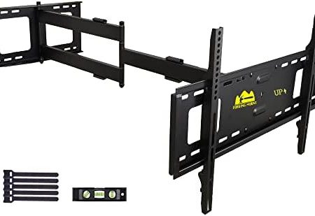 FORGING Mount Extra Lange Reichweite 1090mm TV Wandhalterung Schwenkbar Neigbar Voll Beweglich Gelenkarm TV Halterung für 32-80 Zoll Flach-/Kurven Fernseher 45kg Tragkraft VESA 600x400mm