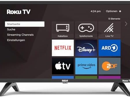 RCA Smart TV 24 Zoll Fernseher Roku TV(60cm) HD Ready Triple Tuner Dolby Audio HDMI USB WiFi Apple TV+ Netflix YouTube usw (2024)