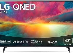 LG 43QNED756RA 109 cm (43 Zoll) 4K QNED MiniLED TV (Active HDR, 60 Hz, Smart TV) [Modelljahr 2023]