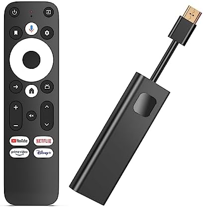 Orbsmart GD1 Android TV Stick 4K Streaming HDMI HDR Box für Fernseher | Bluetooth-Sprachfernbedienung | Google Assistant | Chromecast | Play Store | Netflix | Prime Video | Disney+