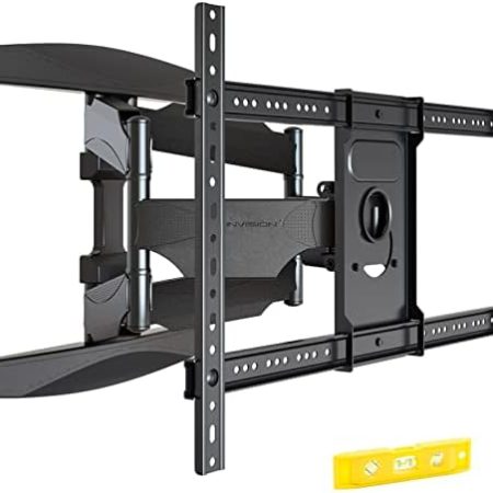 Invision TV Wandhalterung für 37-75 Zoll Bildschirme, Schwenkbar Neigbar und Ausfahren TV Halterung für Flache und Gebogene Fernseher, Max Gewicht 50kg, VESA 200x100mm zu 600x400mm (DXL-DE-IA)