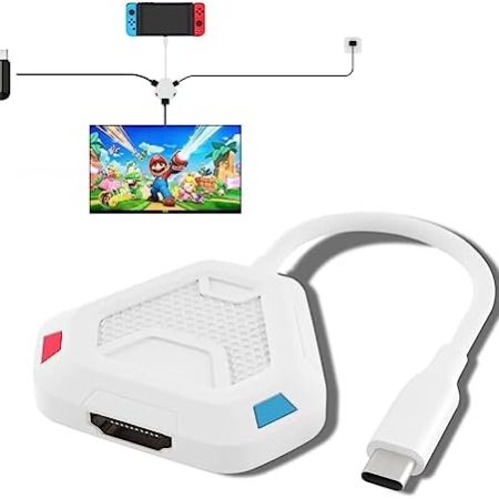 Switch Dock für Nintendo Switch, tragbares Dock mit HDMI-TV, USB 3.0-Anschluss und USB-C-Aufladung, kompatibel mit Nintendo Switch Steam Deck MacBook Pro/Air, Samsung und mehr