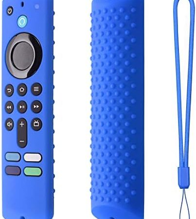 Fernbedienungs-Schutzhülle,Fernbedienungsabdeckung, Silikonhülle mit Lanyard, rutschfeste Silikonhülle für Fire TV Stick, rutschfeste Silikon-Schutzhülle(blau), Schutzhülle für die Fire TV Stick-