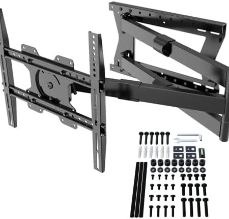 XTRARM TiTon 120 cm Wandabstand, TV Wandhalterung, Langer Schwenkarm, neigen, drehen, rotieren, TV ca. 32-75" bis 40 kg, bis VESA 400