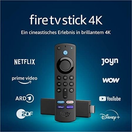 Fire TV Stick 4K, Zertifiziert und generalüberholt, mit Alexa-Sprachfernbedienung (mit TV-Steuerungstasten)