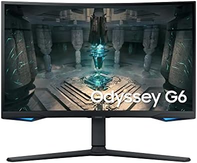 Samsung Odyssey G65B Smart Gaming Monitor S27BG650EU, 27 Zoll, VA-Panel, WQHD-Auflösung, AMD FreeSync Premium Pro, 1000R Bildschirmkrümmung, 1 ms (G/G) Reaktionszeit, Bildwiederholrate 240 Hz, Schwarz