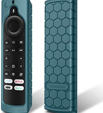 Fintie SilikonSchutzhülle für Amazon HisenseToshibaInsigniaPioneerFire TV 4SerieFire TV Omni (QLED) Series TVFernbedienung – [rutschfest] stoßfeste Abdeckung für Fire TV Alexa Voice Remote,