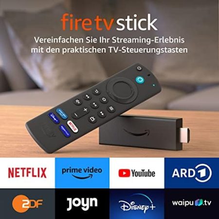 Amazon Fire TV Stick mit Alexa-Sprachfernbedienung (mit TV-Steuerungstasten) | HD-Streaminggerät