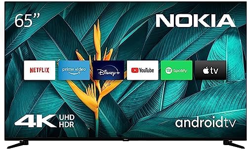 Nokia 65 Zoll (164 cm) 4K UHD Fernseher Smart Android TV (DVB-C/S2/T2, Netflix, Prime Video, Disney+) - UN65GV320I -2023