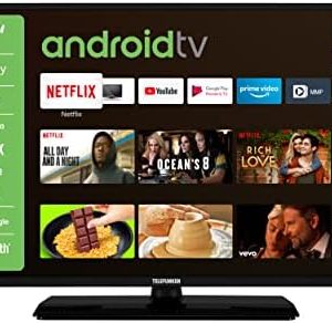 Telefunken D32H554X2CWI 32 Fernseher/Android TV (HD Ready, HDR, Smart TV, Google Play Store, Triple-Tuner), Schwarz