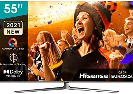 Hisense 55U8GQ LED-Fernseher, schwarz, UltraHD/4K, SmartTV, Dolby Atmos, Betriebsystem VIDAA U