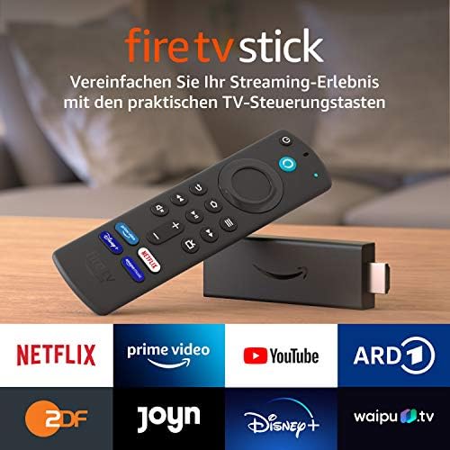 Fire TV Stick, Zertifiziert und generalüberholt | mit Alexa-Sprachfernbedienung (mit TV-Steuerungstasten) | HD-Streaminggerät