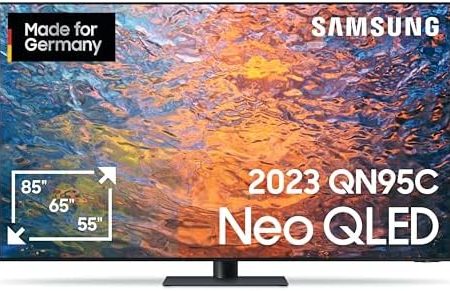 Samsung Neo QLED 4K QN95C 65 Zoll Fernseher (GQ65QN95CATXZG), Neo Quantum HDR+, Infinity One Design, Neural Quantum Prozessor 4K [2023]