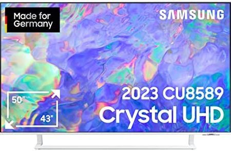 Samsung Crystal UHD CU8589 50 Zoll Fernseher (GU50CU8589UXZG, Deutsches Modell), Dynamic Crystal Color, AirSlim Design, Crystal Prozessor 4K, Smart TV [2023]