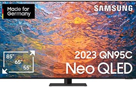 Samsung Neo QLED 4K QN95C 85 Zoll Fernseher (GQ85QN95CATXZG, Deutsches Modell), Neo Quantum HDR+, Infinity One Design, Neural Quantum Prozessor 4K, Smart TV [2023]