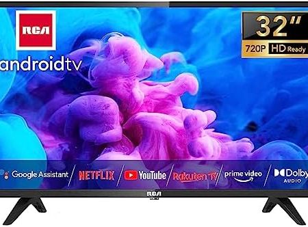 RCA 32 Zoll Fernseher Smart TV HD Ready Android TV Triple Tuner Dolby Audio YouTube Netflix Prime Video DAZN Disney+ Works with Google Assistant WiFi Bluetooth HDMI RS32H(2023)