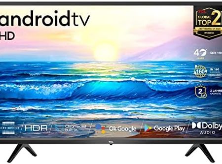 TCL 32S5209 LED Fernseher 80 cm (32 Zoll) Smart TV (HD, Android TV, HDR, Micro Dimming, Dolby Audio, Google Assistant, Chromecast & Google Home), Schwarz