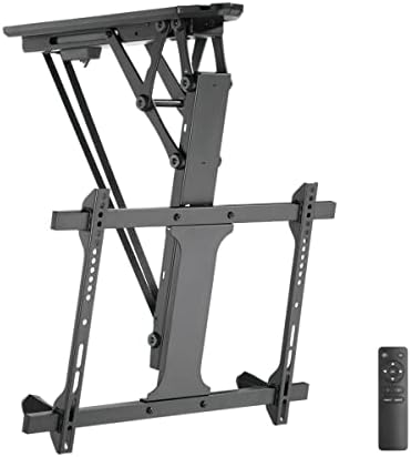 LogiLink BP0159 - motorisierte TV-Deckenhalterung, 32–70", elektrisch neigbar, bis 35 kg Tragkraft, mit App-Steuerung, Schwarz