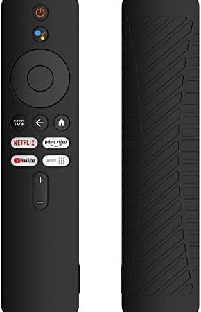 KUTEWEU Silikon Schutzhülle kompatibel mit Xiaomi Mi Box 4K TV 2nd Gen Fernbedienung Hülle, Stoßfest Staubdicht rutschfest Leichte Schutzhülle für Mi Box 4K TV Remote 2nd Generation (Black)