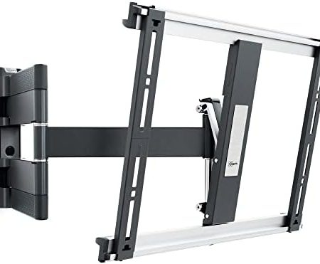 Vogel's Thin 445 schwenkbare TV-Wandhalterung für 26-55 Zoll (66-140 cm) Fernseher, schwenkbar bis zu 180°, neigbar, max. 18 kg, max. VESA 400 x 400, ultradünne TV Halterung, TÜV-Zertifiziert