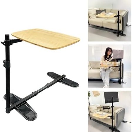 DALUOBO Schwenkbarer TV-Tray-Tisch, tragbarer Laptop-Schreibtisch, Verstellbarer Couch-Schreibtisch für Computer, einfach für unabhängig (Swing Table Tray)