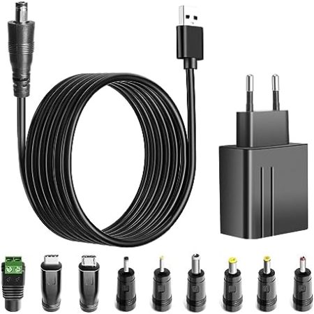 TAIFU 5V 2A Universal Adapter für Thomson NEO14A-WH32N NEO14-2.32BS THN14B Laptop Portable 14.1" Tablet Archos 101 Neon 10,1 Xenon 101 Polaroid Xiaomi TV Box Huawei Mediapad M3 Zoom H4N