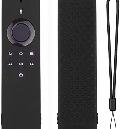 WDFGSA Fernbedienungsabdeckung. Für Amazon FIRE TV-Stick Lite Remote Silikongehäuse Schutzhülle Haut Fernbedienung Schutz Silikonabdeckung (Color : Black)