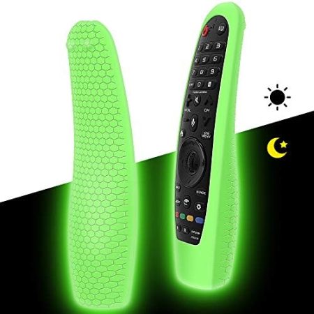 Silikon Hülle Schutzhülle für LG Magic Remote Fernbedienung AN-MR19BA/ AN-MR20GA/ AN-MR18BA Fernbedienungen TV Remote Control Cover Case Anti-Rutsch Stoßfest für LG Fernbedienung (Glow Green)