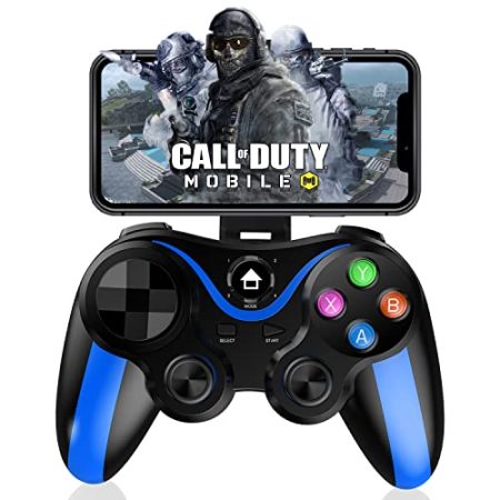 Megadream MFi Bluetooth Mobile Gamepad Joystick für iOS/iPhone 13/Mini/13 Pro Max/12/11, für OnePlus/Xiaomi/Samsung/Motorola/Sony/Huawei Duawei irect Play ( Blau)