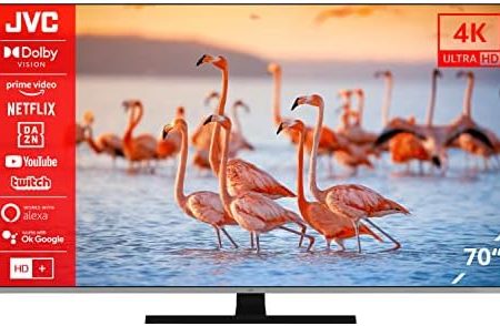 JVC LT-70VU7255 70 Zoll Fernseher/Smart TV (4K Ultra HD, HDR Dolby Vision, Triple-Tuner, Bluetooth, Dolby Atmos) - Inkl. 6 Monate HD+ [2023], Schwarz