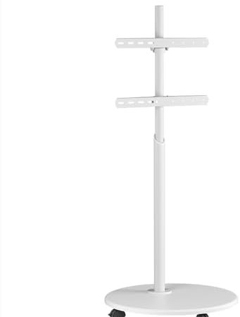 XTRARM Arius TV Ständer, drehbar, TV ca. 32-65 Zoll / 35 kg, viele VESA-Größen, Höhe variabel montierbar bis ca. 130 cm, Weiss, TV-Standfuss