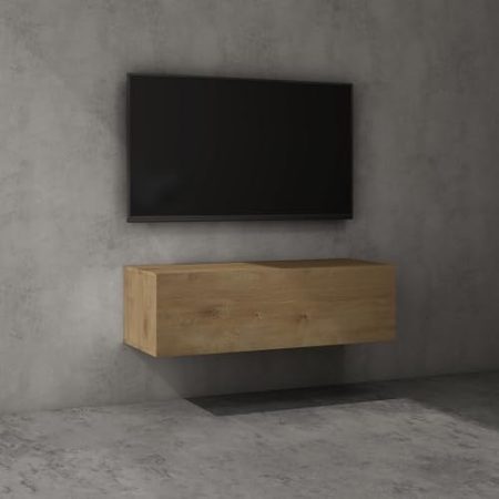 doporro TV Lowboard TV-Schrank Fernsehschrank Holz Hängend oder Stehend Fernsehtisch, TV-Regal für Fernseher Fernsehschrank02